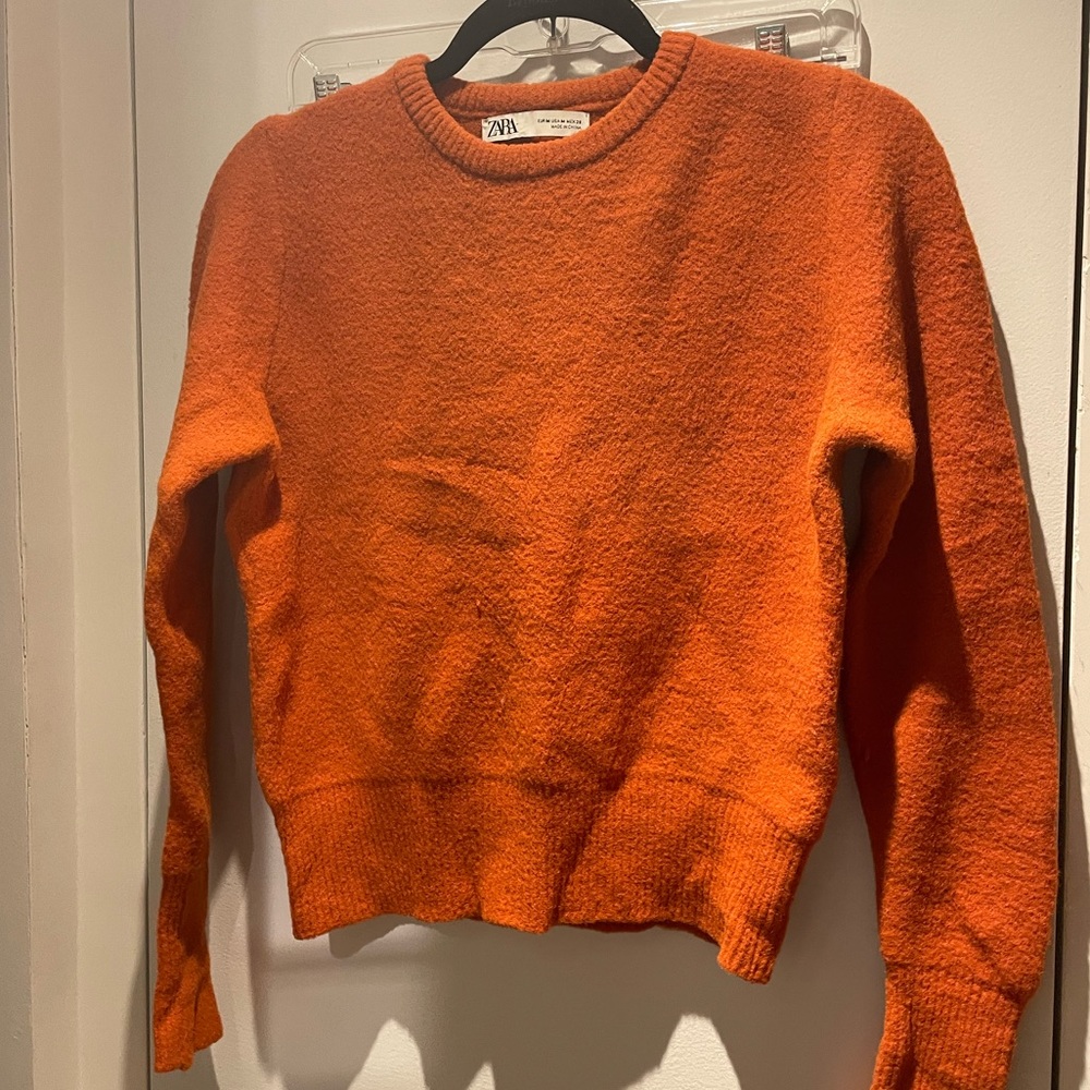Zara burnt orange medium sweater
